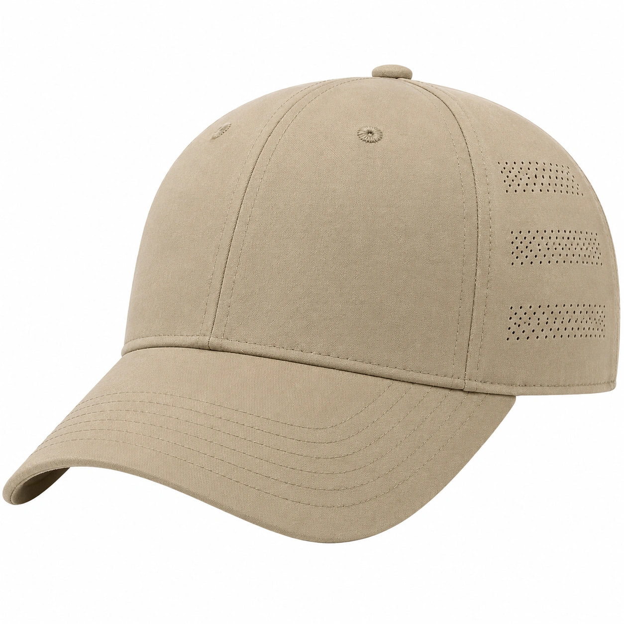 Beige Baseballcap Belüftet Verstellbar