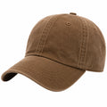 Verstellbare Unisex Baseballkappe Braun