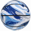Basketball Standardgröße Blau/Weiß/Grau