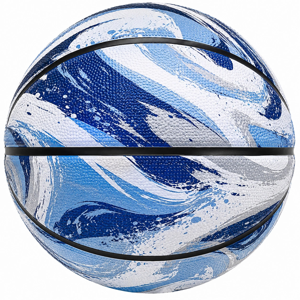 Basketball Standardgröße Blau/Weiß/Grau