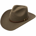 Brauner Westernhut mit Breiter Krempe