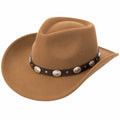 Cowboyhut mit Metallverzierungen Braun
