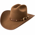 Klassischer Cowboyhut für Herren, Braun mit Schnalle