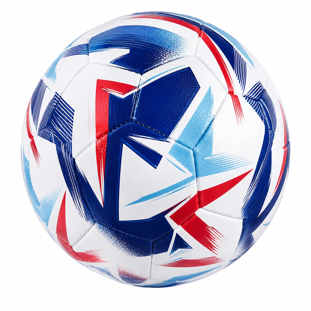 Trainingsfußball Größe 5 Weiß/Blau/Rot