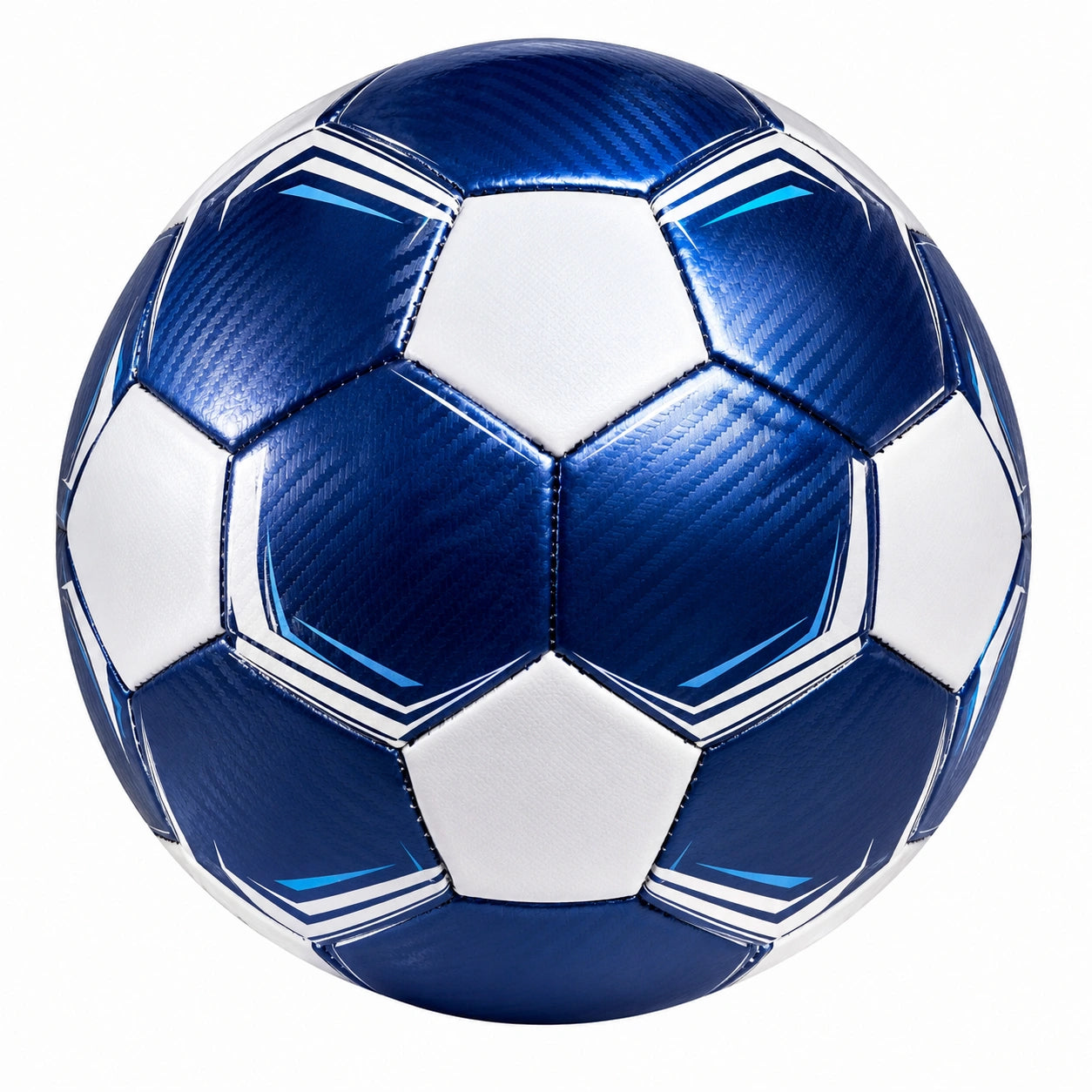 Trainingsfußball Blau-Weiß, Standardgröße, 68 cm