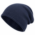 Unisex Beanie Wintermütze Dunkelblau