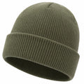 Unisex Wintermütze Strickmütze Olivgrün
