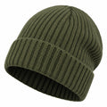 Unisex Strickmütze Olivgrün