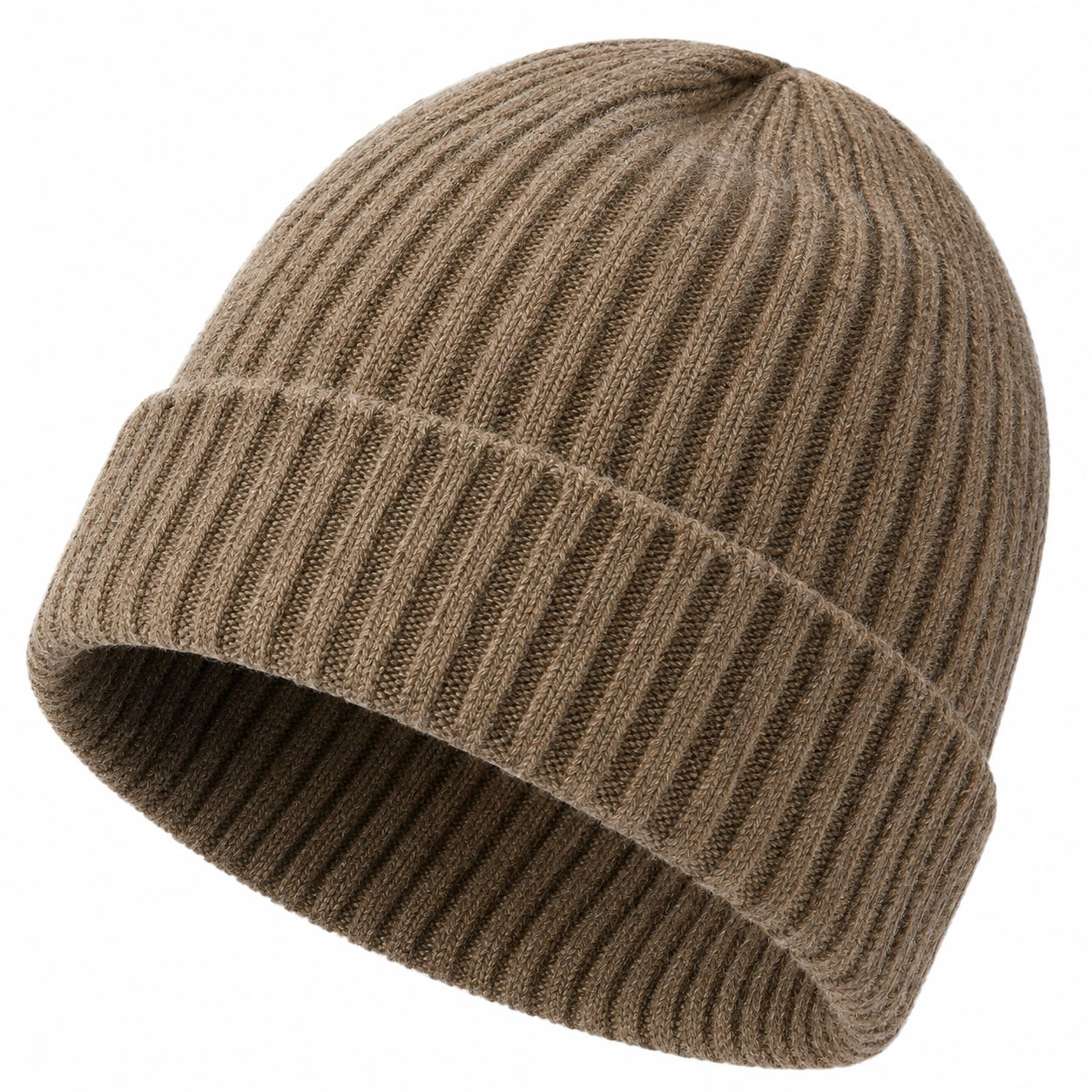 Winter-Strickmütze Beige