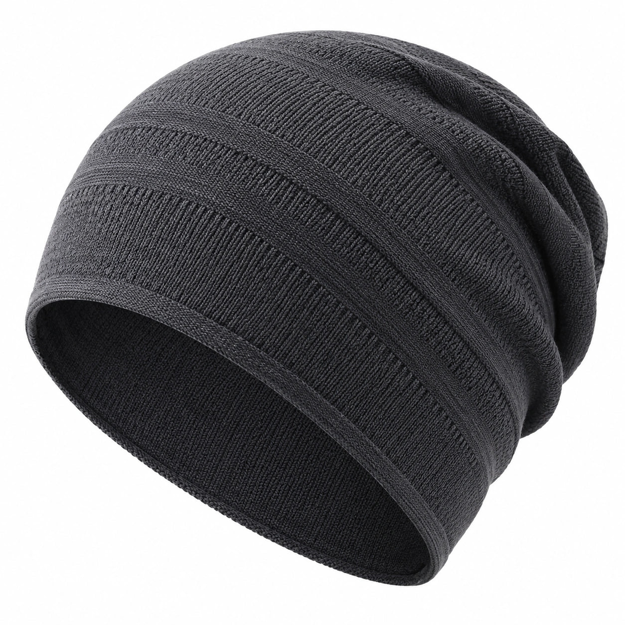 Unisex Winter Slouch Beanie Dunkelgrau